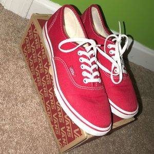 Red vans size 6.5